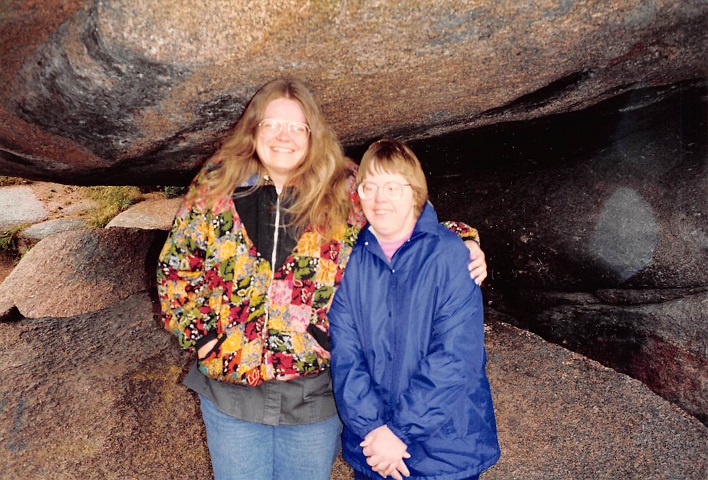 Two Women Posing for a Photograph
