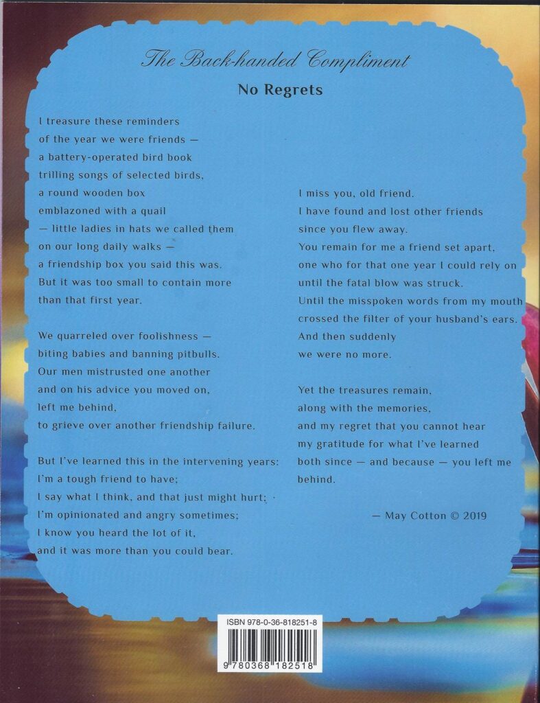 No Regrets Back Cover